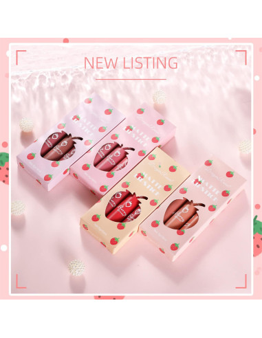 Set de 3 Lápices Labiales Mate Nude Sulily - Larga Duración