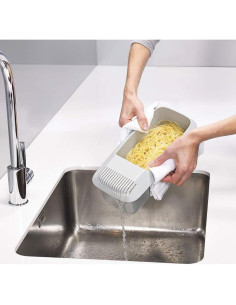 Cocinero de Pasta de Microondas Yosoo Blanco 30x14x10cm 2