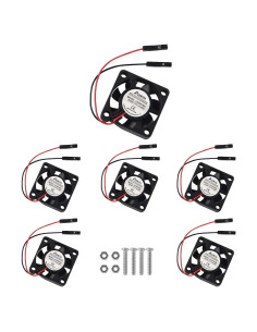 6 Ventiladores de Refrigeración MELIFE para Raspberry Pi 30x30x7mm