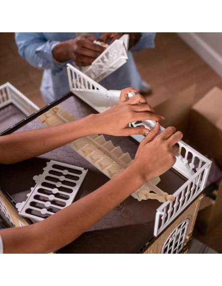 Escalera Miniatura 1:12 DOITOOL de Madera para Casa de Muñecas
