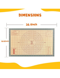 Alfombrilla de Silicona Antiadherente Katbite 66x41 cm 2