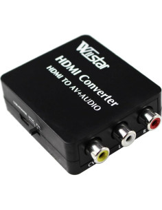 Convertidor HDMI a AV Wiistar 1080p con Audio SPDIF y Coaxial 2