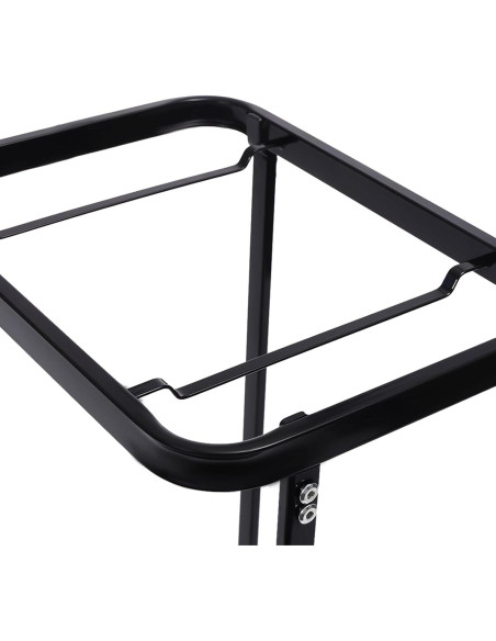 Cesta de Ropa con Ruedas Mignonnememe 2 Niveles Negra