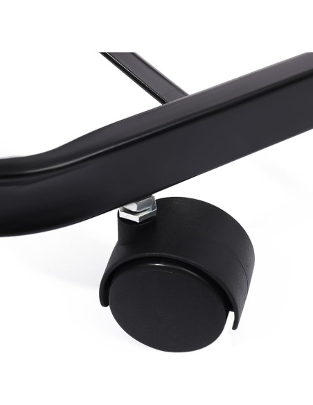 Cesta de Ropa con Ruedas Mignonnememe 2 Niveles Negra