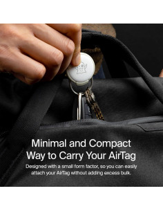 Funda Slim Orbitkey para AirTag de Acero Inoxidable - Negro 2