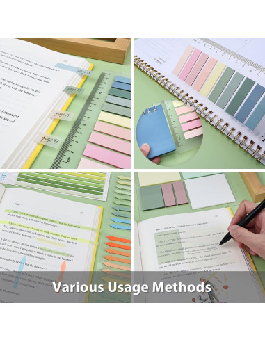 Notas Adhesivas Transparentes Valtiner 1060 Hojas Morandi