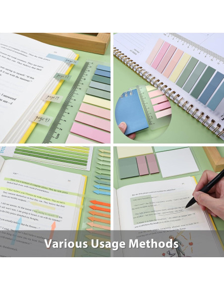 Notas Adhesivas Transparentes Valtiner 1060 Hojas Morandi