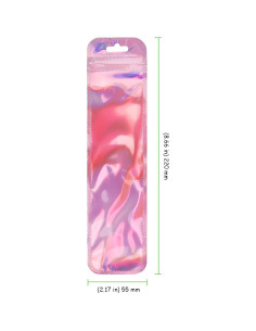 200 Bolsas Holográficas Reutilizables TAICHEUT 21.8x5.6cm Rosa 2