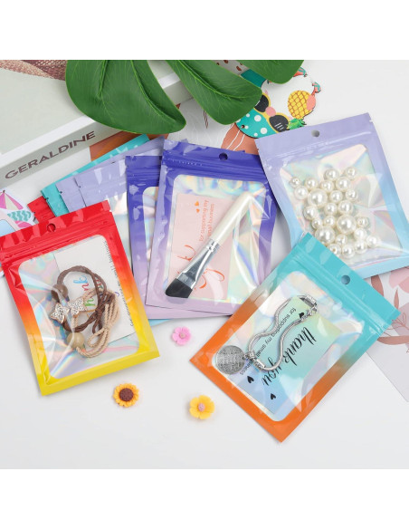 120 Bolsas Mylar Reutilizables Funseeya 10x15 cm a Prueba de Olores