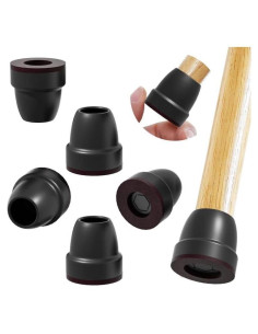 Protectores de Piso para Patas de Sillas Ezprotekt 8 Pcs Negro