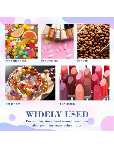 120 Bolsas Mylar Reutilizables Funseeya 10x15 cm a Prueba de Olores