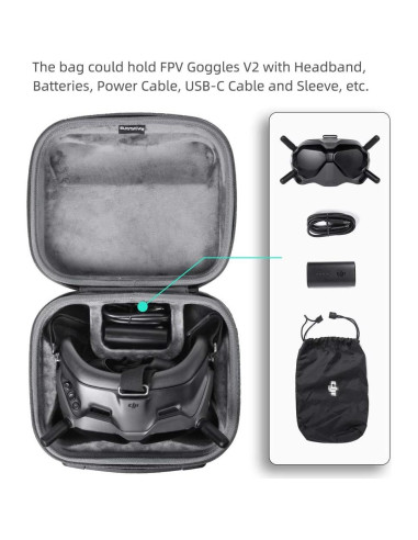 Funda de Transporte Anbee para DJI FPV Goggles V2 - Dura y Portátil