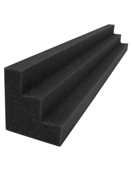 Paneles de Espuma Acústica Wedge 2 Unidades Carbón 60x10x7.6cm