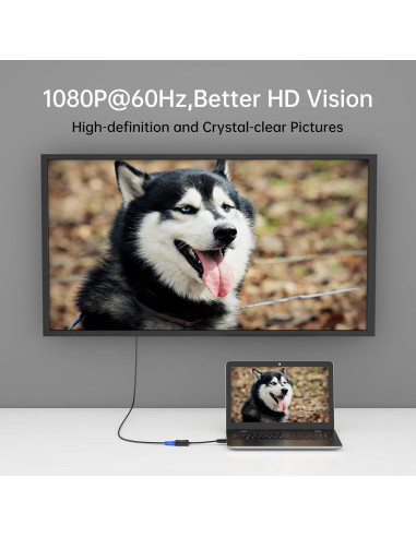 Adaptador HDMI a VGA MT-VIKI M02-A1 1080P 60Hz