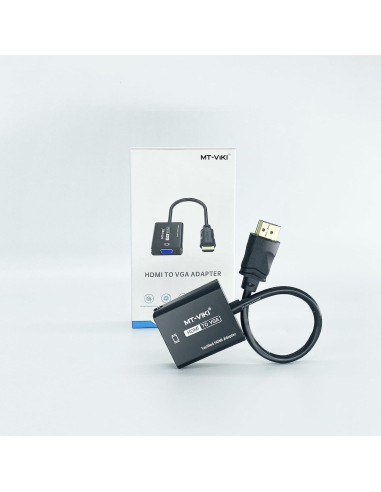 Adaptador HDMI a VGA MT-VIKI M02-A1 1080P 60Hz