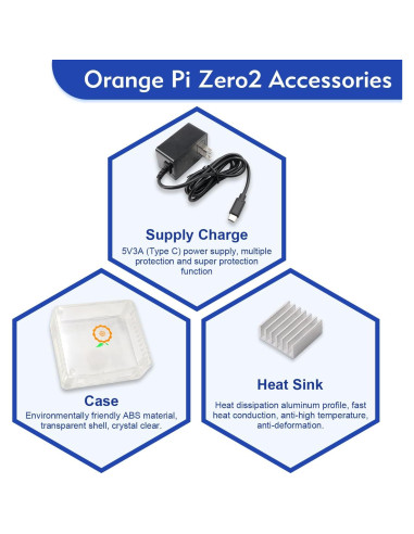 Computadora Orange Pi Zero 2 1GB DDR3 Quad Core 64 Bit