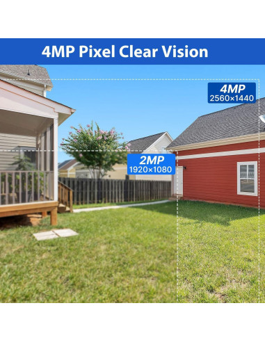 Cámara de Seguridad Inalámbrica Hiseeu C40 4MP Solar Exterior
