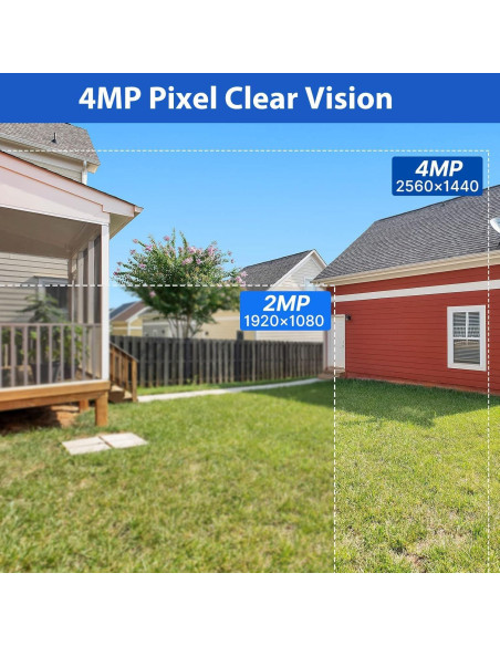 Cámara de Seguridad Inalámbrica Hiseeu C40 4MP Solar Exterior
