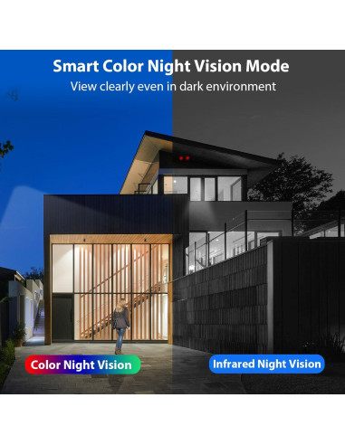 Cámara de Seguridad Inalámbrica Hiseeu C40 4MP Solar Exterior