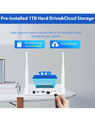 Cámara de Seguridad Inalámbrica Hiseeu C40 4MP Solar Exterior