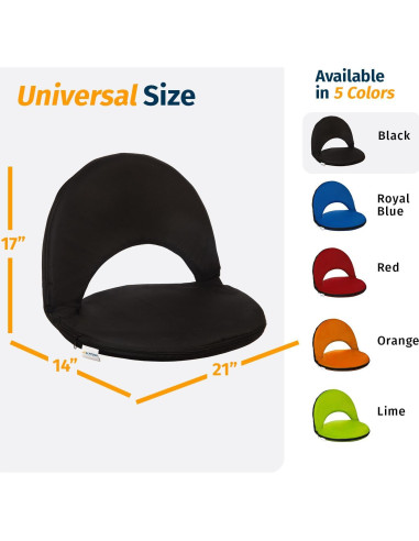 Silla Plegable Alpcour Deluxe para Estadio y Camping - Impermeable, 6 Posiciones, 1.81 kg