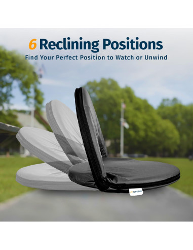 Silla Plegable Alpcour Deluxe para Estadio y Camping - Impermeable, 6 Posiciones, 1.81 kg