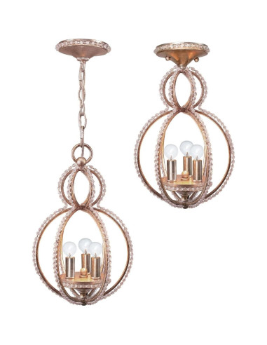 Candelabro Mini Crystorama Garland 3 Luces Crepúsculo 24.1x39.4cm