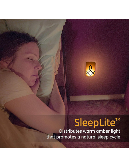 Luz Nocturna LED Dimmable GE 2 Paquete Bronce Aceitado