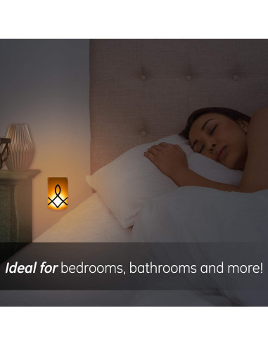 Luz Nocturna LED Dimmable GE 2 Paquete Bronce Aceitado