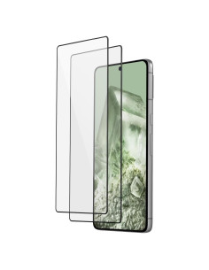 Protector de Pantalla FLOLAB para Google Pixel 8 - 2 Piezas, Vidrio Templado 3D, Ultra Claro, Anti-Rayones