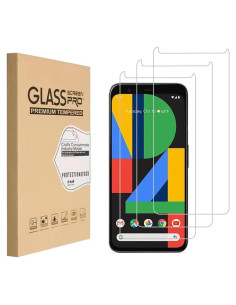 Protector de Pantalla Vidrio Templado ENGFYADSY para Google Pixel 4