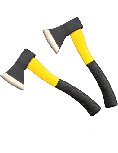 Juego de 2 Hachas de Camping EDM con Mango de Fibra de Vidrio