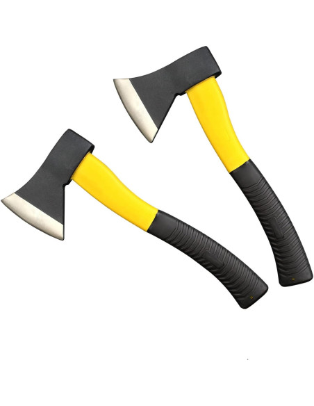 Juego de 2 Hachas de Camping EDM con Mango de Fibra de Vidrio