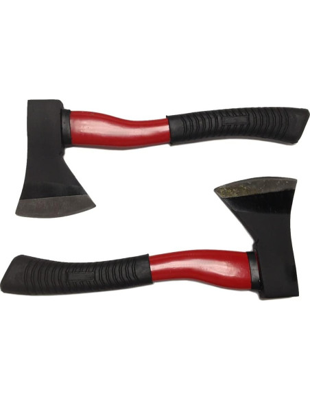 Juego de 2 Hachas de Camping EDM con Mango de Fibra de Vidrio