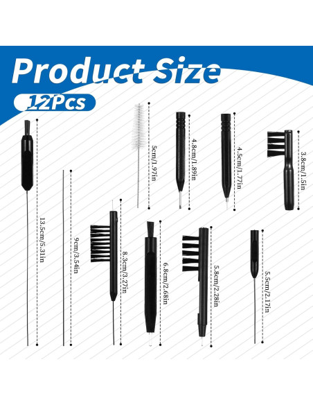 Kit de limpieza para audífonos Psyqtsuary 12 piezas con bolsa