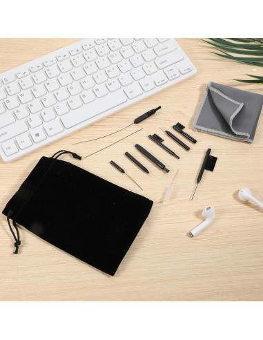 Kit de limpieza para audífonos Psyqtsuary 12 piezas con bolsa