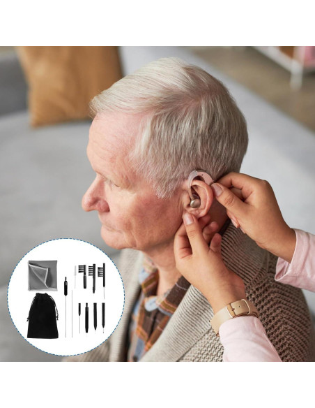 Kit de limpieza para audífonos Psyqtsuary 12 piezas con bolsa