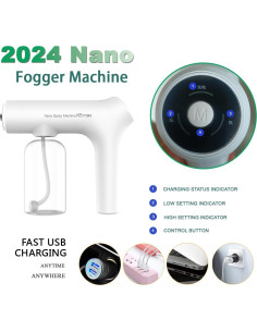 Atomizador Nano ZSYATN 380ml Inalámbrico con Luz LED Azul 2