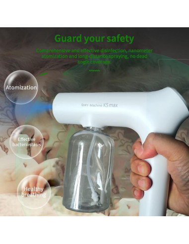 Atomizador Nano ZSYATN 380ml Inalámbrico con Luz LED Azul