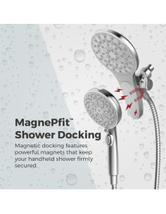 Cabezal de Ducha y Mano Pfister HydroFuse 6 Funciones 9.5 LPM 2