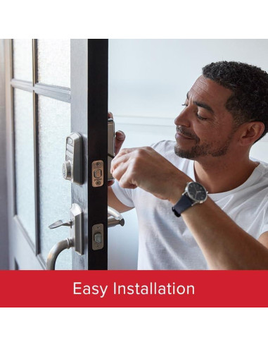 Cerradura Electrónica Kwikset Aura Bluetooth con Manijas Niquel Satinado