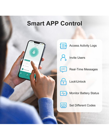 Cerradura Inteligente UYF M4 Pro WiFi con Huella Dactilar y Manijas