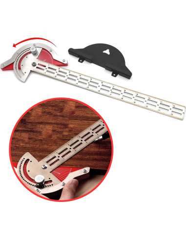 Regla de Carpintero HTTMT 50.8 cm Ajustable 0-70