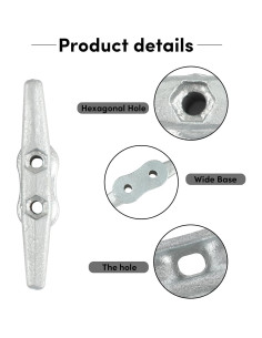 Cojinetes de muelle de 10 piezas BALAVA 4" galvanizados 2