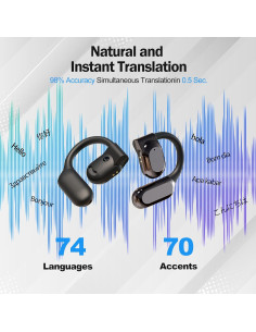 Auriculares Traductores AI MaxKite M62 - Sonido HD, 144 Idiomas 2