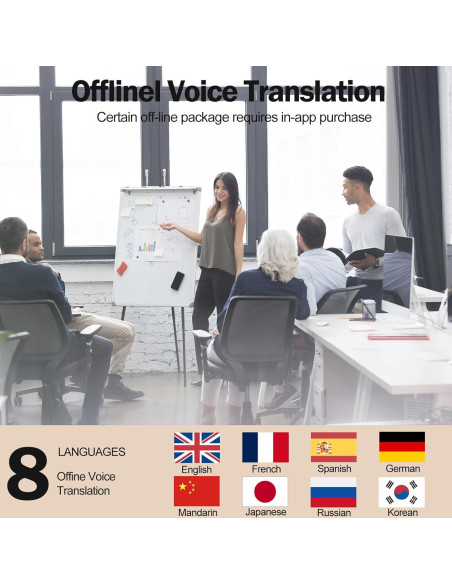 Auriculares Traductores AI MaxKite M62 - Sonido HD, 144 Idiomas