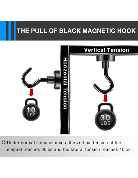 Ganchos Magnéticos LOVIMAG 12 Pcs 13.6 kg Resistentes al Óxido