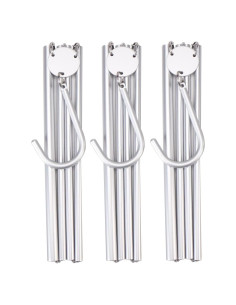 Perchas Plegables de Aluminio Betterall - 3 Unidades Plata