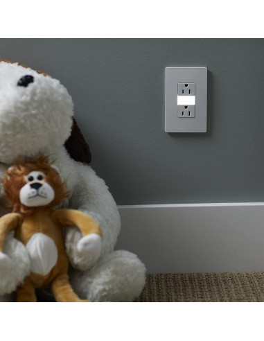 Enchufe Eléctrico Legrand Radiant con Luz Nocturna LED Ajustable