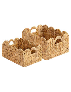 Juego de 2 Cestas de Almacenamiento LUSYDECO Rectangulares